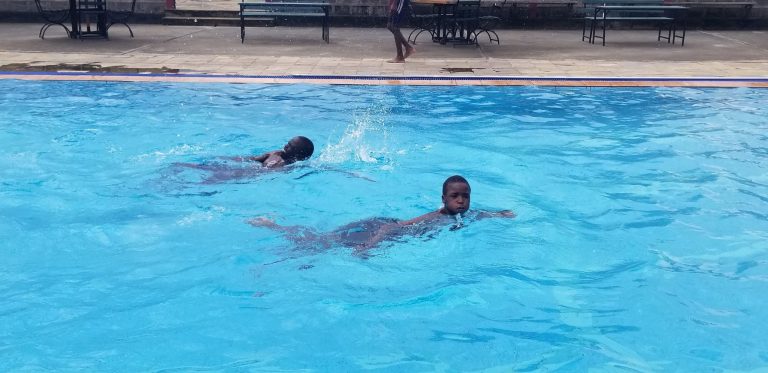 A swimming session