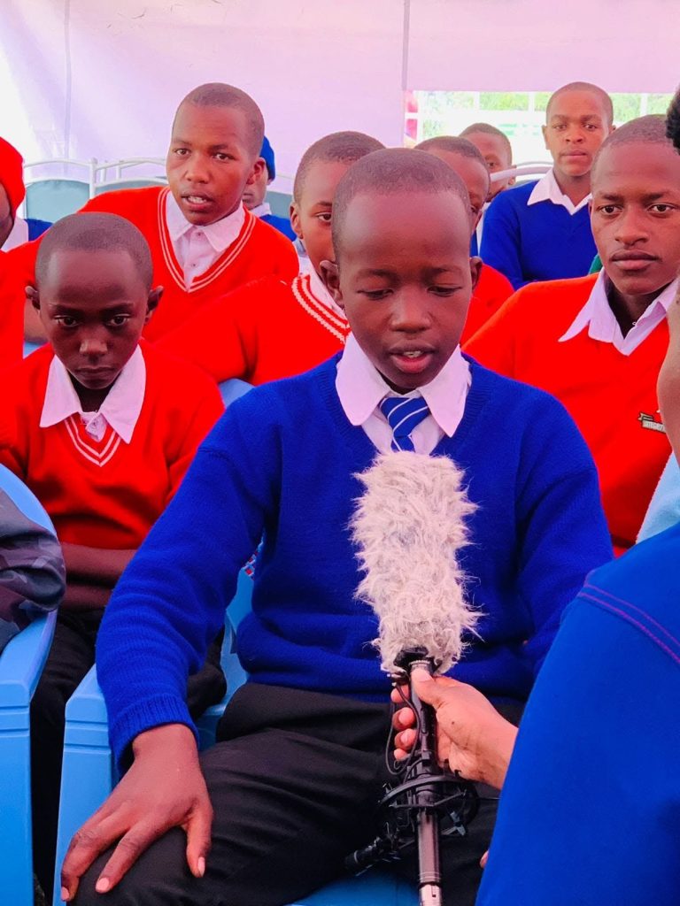 Schoolboys sharing their story